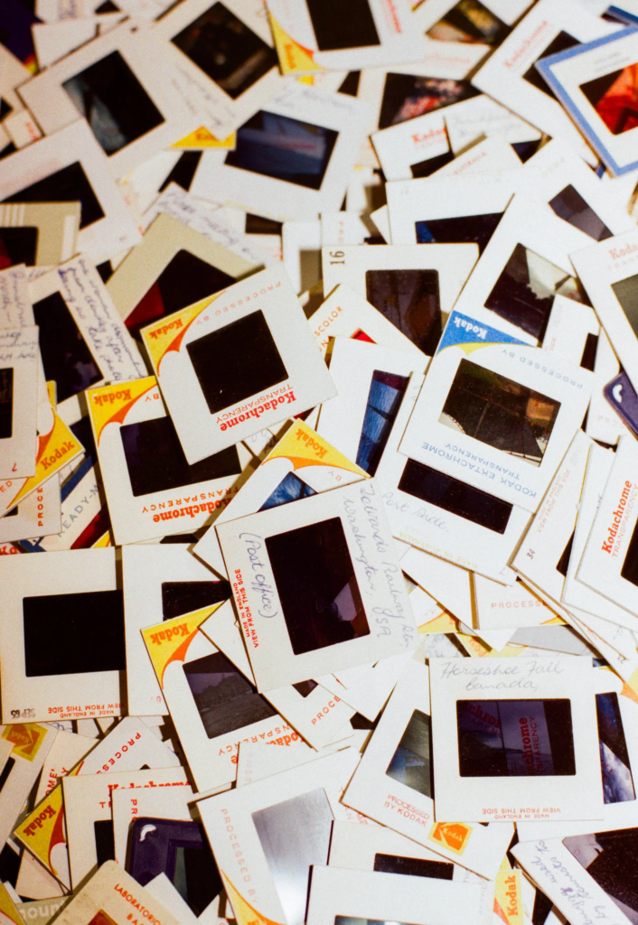 Pile of vintage Kodak photographic slides from Collectable Clutter at My Dead Grandpa Adelaide.
