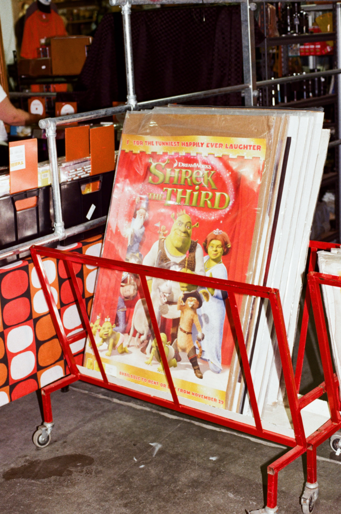 Vintage Shrek the Third movie poster displayed for sale at My Dead Grandpa Adelaide