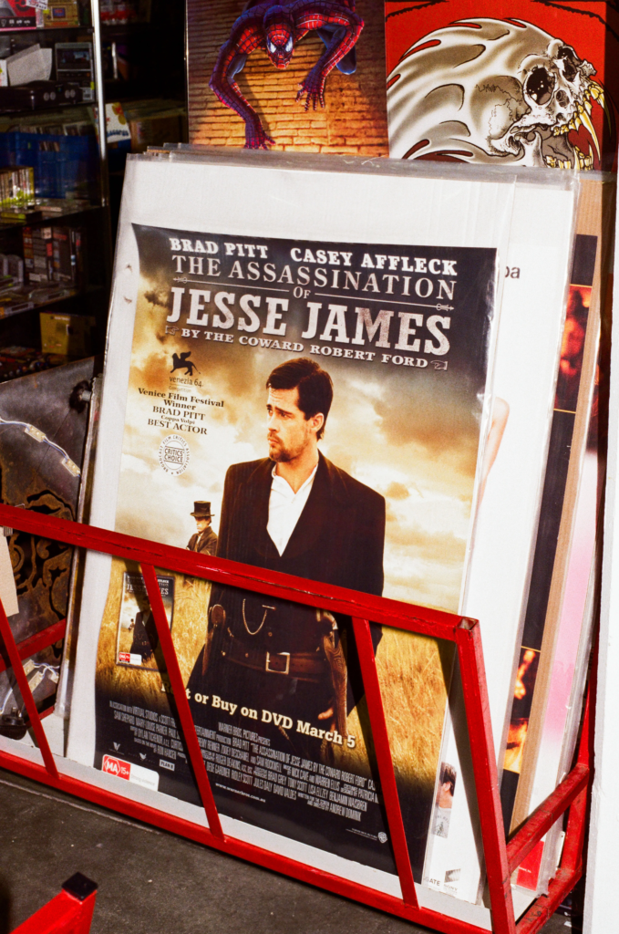 Vintage The Assassination of Jesse James movie poster for sale in Adelaide