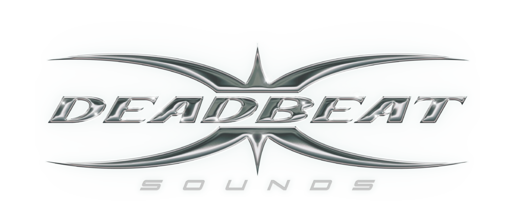 Chrome Deadbeat Sounds logo for an independent record store in Adelaide