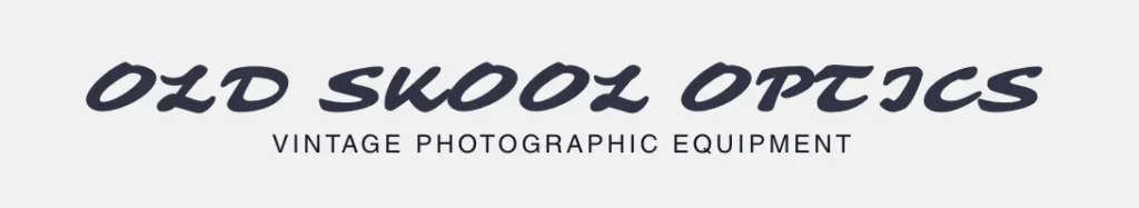 Old Skool Optics logo for vintage photographic equipment in Adelaide.