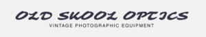 Old Skool Optics logo for vintage photographic equipment in Adelaide.